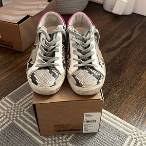 Snakeskin golden goose